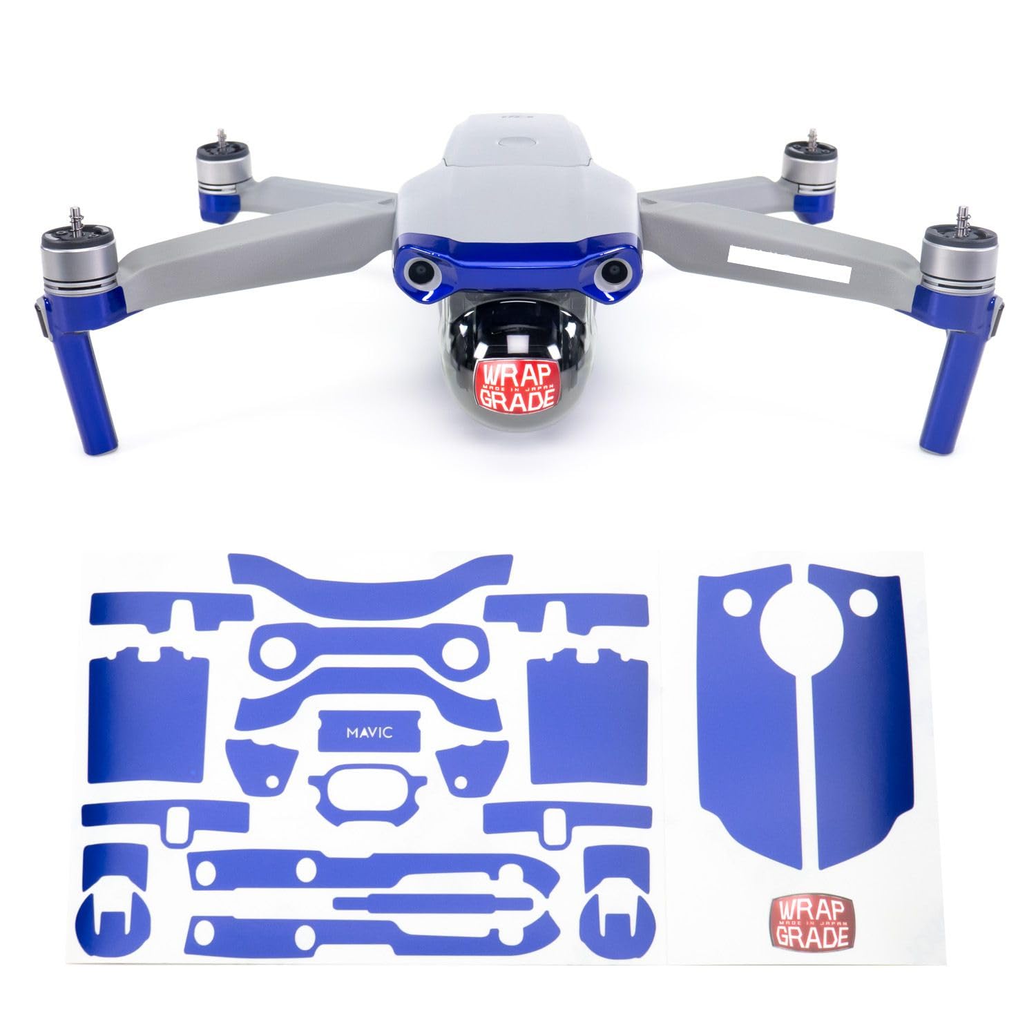 Wrapgrade Skin Compatible with DJI Mavic Air 2 | Accent Color A (Stratosphere Blue)