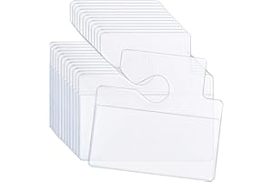 Binxus 20 Pcs Clear Parking Pass Holder for Car Windshield, Handicap Placard Holder, Permit Holder, Parking Permit Hang Tag f