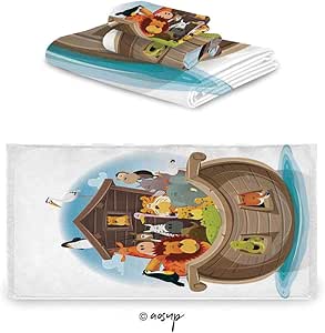 Homenon - Juego de toallas de baño, diseño de tren de tren de tren de