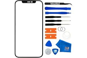MMOBIEL Front Glass Repair Kit Compatible with iPhone 12 Pro Max - 6.7 inch 2020 - Lens Screen Replacement Repair Kit - Incl.