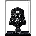 Acrylic Display Case for Lego 75304 Darth Vader Helmet Model Set, Lego Display Case for Venom Helmet 76187,Lego Batman Cowl 76182,Helmet 75277 and 75276 75305 75327 75343(No Model Set Included) Black