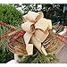 Colovis 3 Rolls Red Green Natural Burlap Ribbon Christmas Burlap Ribbon Rolls,2.4 Inches by 590 Inches Perfect for DIY,Craft,Gift Wrap Decor.