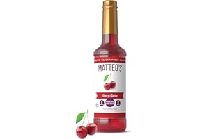 Matteo's Sugar-Free Fruit Syrup, Sweeteners for all types of Beverages - for Pastry, Dessert, Kitchen, Restaurant and Bars, D