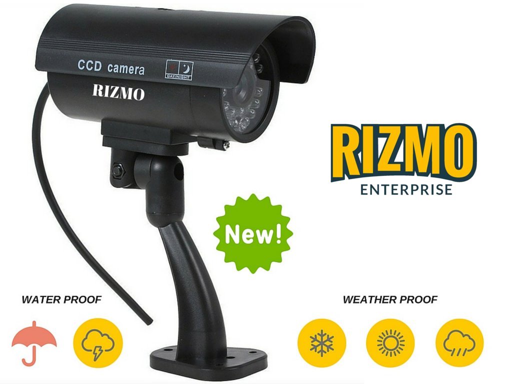 Rizmo Ultimate Fake Camera Fake Security Camera Outdoor with