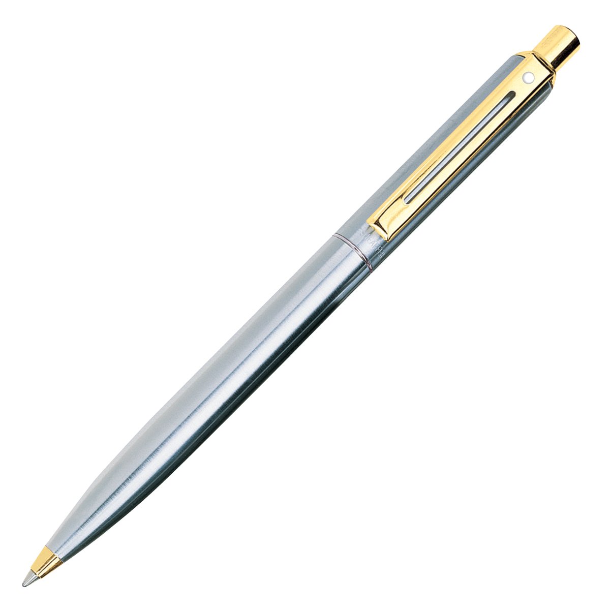 Sheaffer Sentinel 325 Brushed Chrome Gold Trim Ballpoint Pen