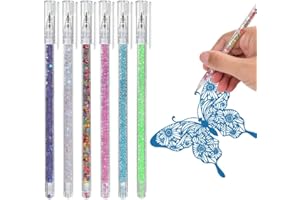 AUAUY Knife Pen Craft Cutting Tools, 6Pcs Cartoon Pattern Student Utility Knife Pen, Precision Paper Cutter Pen, Carving Pen Knife, Paper Cutter Pen with Cap for DIY Project & Art Hobby