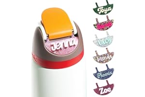 Personalized 3D Name Plate Compatible with Owala Water Bottle 24oz 32oz 40oz | 100 Color Options, 12 Font Options | Custom Name Plate Freesip Topper