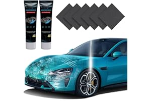 Huotwoe Car Scratch Remover Cloth, 2025 Nano Sparkle Cloth, Grey, 6 Count