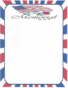 Memorial Day Stationery Printable