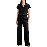 Rachel Zoe Button Up Pajamas for Women Set, Jersey Knit Soft PJs with Button Down Pajama Top and Long PJ Pants