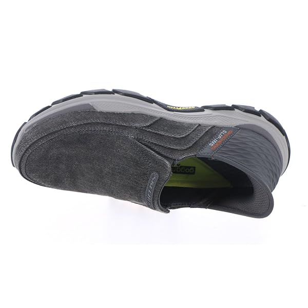 SKECHERS SLIP-INS RELAXED FIT: RESPECTED-HOLMGREN MEN’S SLIP ON, 12 3E US, CHARCOAL