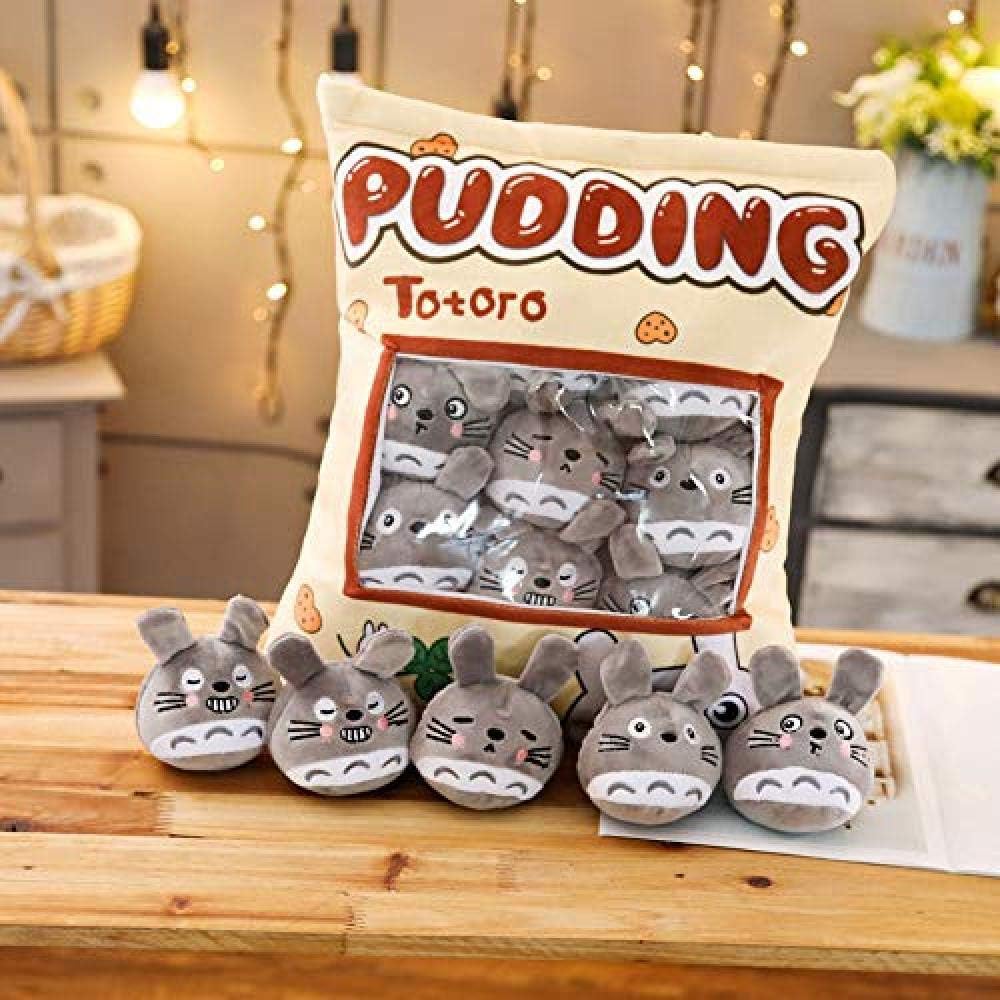 stogiit Plush Toy Totoro Plush Balls Bag Snack Toy Soft Cartoon Animal Stuffed Doll Sofa Pillow Girlfriend Kids Gifts
