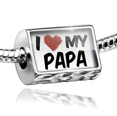 Amazoncom Neonblond Charm I Love My Papa Bead Fit All - 