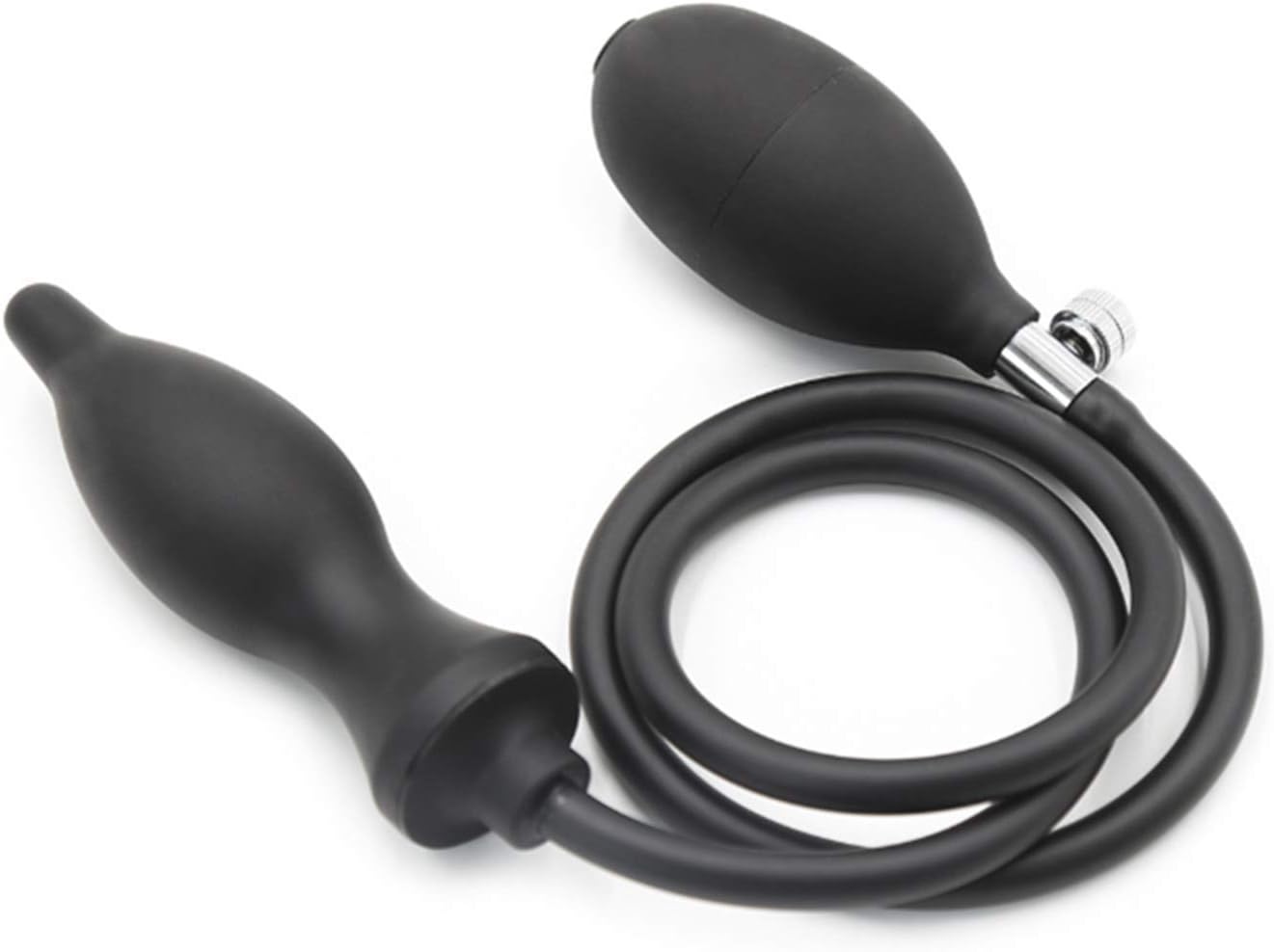 Black Silicone Inflatable self-Defense Couple Couple Toy Tail Props