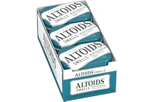 ALTOIDS Smalls Wintergreen Breath Mints Sugar Free Hard Candy Bulk, 0.37 oz Tin (Pack of 9)