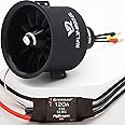 ZKSJ EDF 80mm 2200KV Remote Control Jet 12 Blade Fan Brushless Motor w/ESC 120A(3~6S) After Balance Test