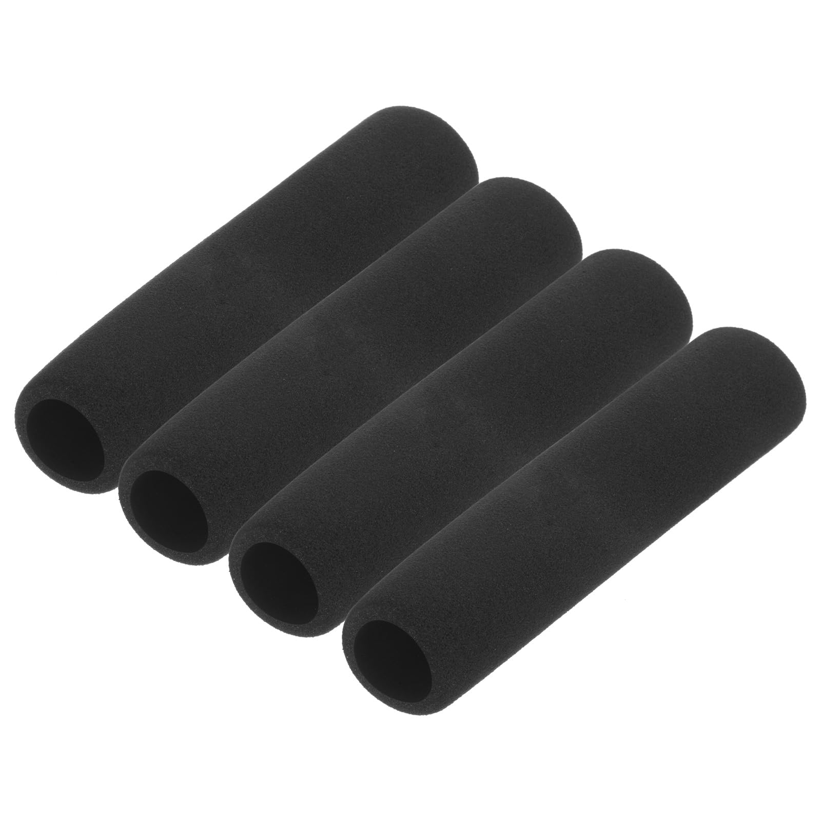 M METERXITY 4-Pack Pipe Insulation Foam Tube, 21mm ID 31mm OD 118mm Length, Soft Flexible Foam Tubing Pipe Foam Insulation for Handle Grip Support/Guitar Stand/Roof Racks [Black]