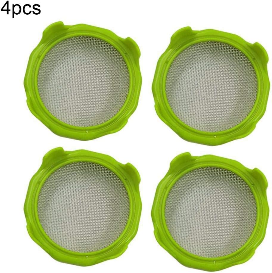 Sprout Lid Sprout Seeds Strainer for Wide Mouth Mason Jars Plastic for Broccoli Alfalfa Seeds Mustard Mung Beans Nuts Grains Salad Sprouts