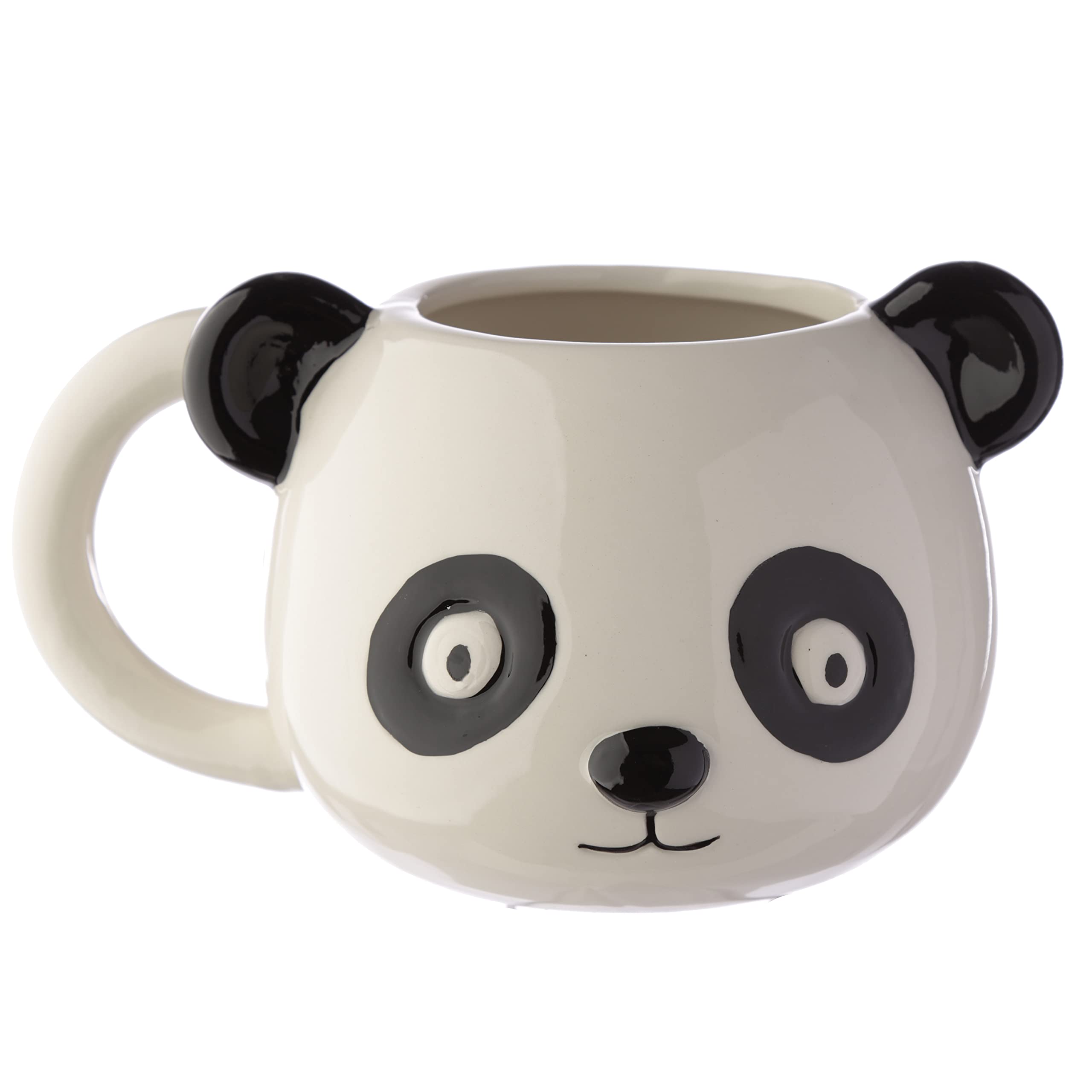 Puckator Adoramals Panda Head Ceramic Shaped Tea Coffee Mug - Funny Home Accessories - Cute Gifts for Girlfriend - Large Mugs for Men Women Hot Drinks - Cute Cups Presents - Secret Santa Gift Cup Set