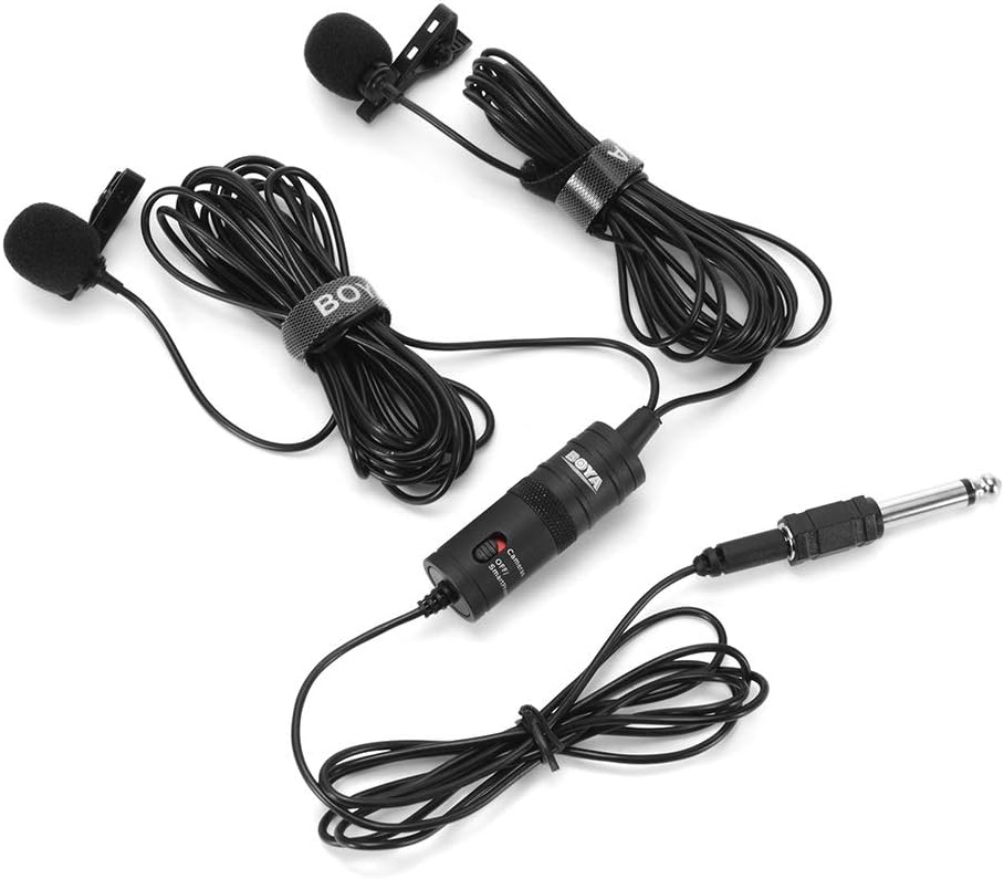 Phylli BOYA BY-M1DM Lavalier Microphone ­Omnidirectional Lapel Mic With Easy Clip On System ­for Smartphone DSLR Camera Video Recorder LF848 Electronic AC adapter wall