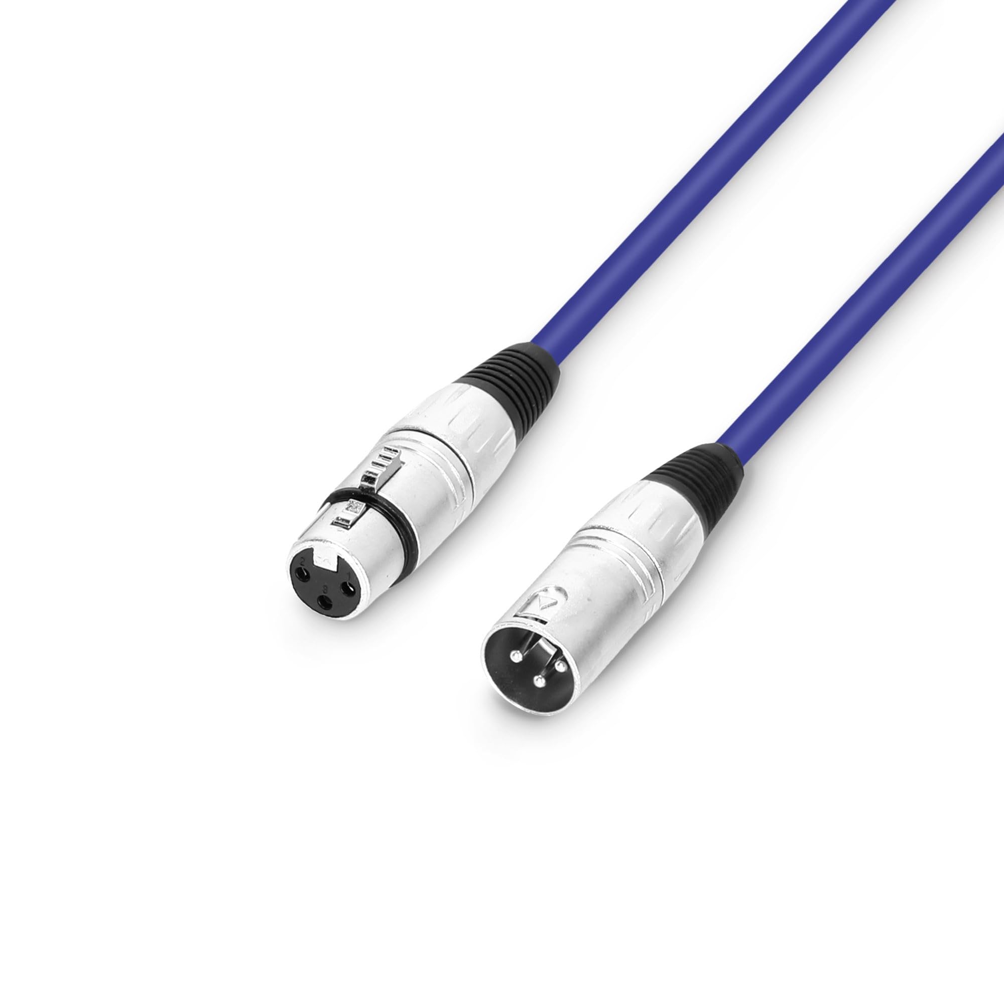 Adam Hall cables 3 STAR MMF 0100 BL Microphone Cable XLR Female to XLR Male 1 m Blue — image 1