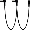 MEETOOT Daisy Chain 1 to 2 Outer+ Inner Daisy Chain 1 to 2 Ways Guitar Effects Pedal Multi-Plug Power Supply Cable for 9V DC Adapter Plug, Guitar Power Supply Adapter