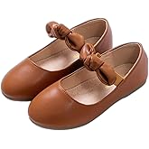 Naihoow Girls Ballet Flats Dress Shoes Mary Jane Wedding Party Shoes Flower Bridesmaids Princess Shoes Flats