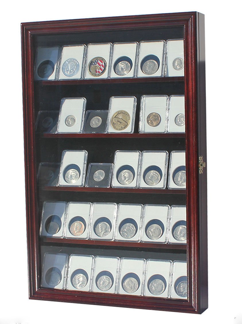 Display Case Wall To Hold Collector Ngc Pcgs Icg