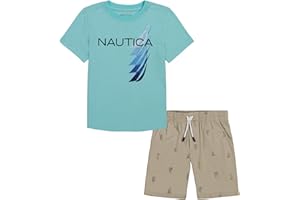 Nautica Sets (KHQ) Boys Nautica 2 Piece Tee Woven Short Set