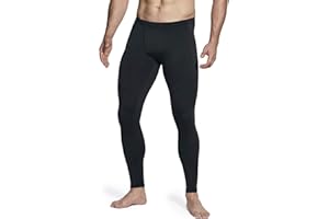 TSLA Men's Athletic Compression Pants, Thermal Wintergear Running Tights, Sports Leggings