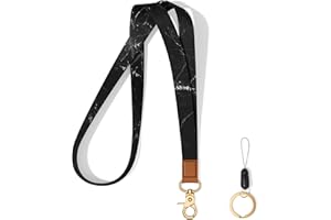 Hsxnam Neck Lanyard Key Chain, Long Lanyard Strap Keychain Holder for Women Men Car Keys ID Badges Card Wallet Phone Camera, 
