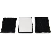 Autofiber Scrub Ninja Max, Interior Scrubbing Sponge - Pack of 3 (White/Black)