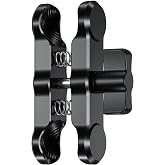 BRCOVAN Aluminum Alloy Double Socket Arm Medium Arm | for RAM Mounts B Size 1" Ball Components, Fit Bike Motorcycle Phone Mount Holder with 1'' Ball Adapter