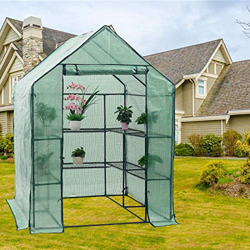 Comprar FOBUY Invernadero compacto de plástico PE con 6 estantes