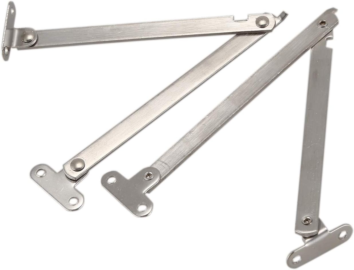 RETYLY 2 Pcs Metal Furniture Door Desk Lid Support Hinge Stay Amazon