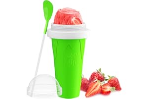SRMIRO Slushy Maker Cup, Slushy Cup Tik Tok Frozen Magic Squeeze Cup Cooling Maker Cup Quick Frozen Smoothies Cup Ice Cream Maker Cup for Children