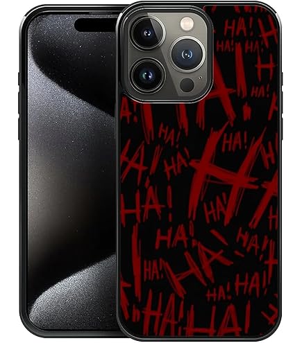 SIMPLYMDRN Clear For IPhone 12 Pro Max Case [Compatible With MagSafe] Joker Design - Cool Case For Men - Superhero Villain Designer Cover - [Anti-Yellowing] (Evil Red