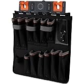 Klein Tools BC502S S-Hook Tool Apron Storage Module, 12 Compartments | Magnetic, Optional S Hooks Secure Module to Aerial Utility Buckets
