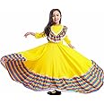 shyhand Mexican Traditional Dress Girls National Style Princess Dress Halloween Carnival Birthday Party Dress