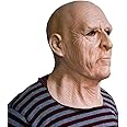 HENGYUTOYMASK Realistic Old Man Mask Latex Mask Male Full Overhead Halloween Latex Cosplay Human
