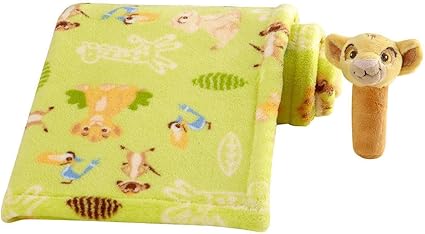 Disney Bebe Simba Couverture Pour Bebe Avec Hochet Baton Amazon Fr Bebes Puericulture