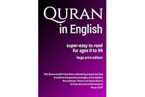 Quran in English large print edition: Super Easy to Read. For Age 9 to 99