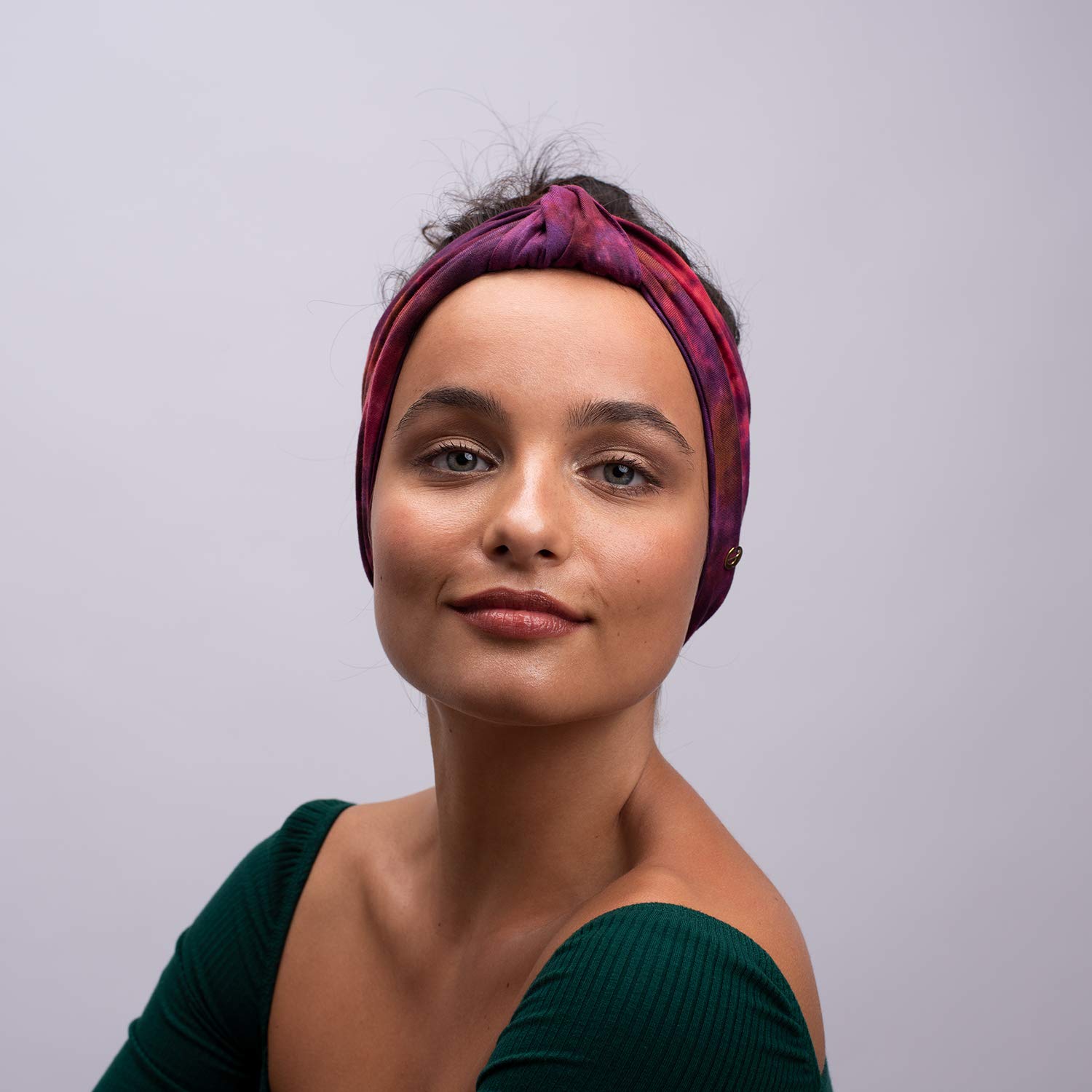 BLOM Original Tie Dye Headbands for Women. Traditionally dyed in Bali. Wear for yoga, fashion, working out, travel, or running. Wear wide turban knotted. Multi style design. Eco Fabric. (Passionfruit): Beauty
