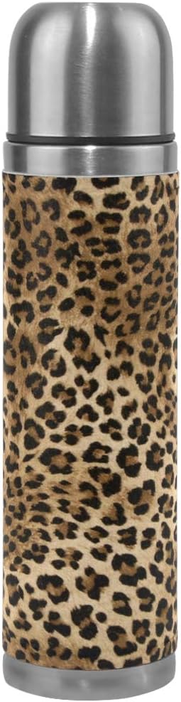Amazon Naanle 動物 水筒 ボトル 魔法瓶 動物パターン 動物柄 豹柄 かっこいい おしゃれ モダン 二重断熱 ステンレス 漏れ防止 真空ポット 保温保冷 旅行水筒 直飲み マグボトル 500ml 水筒 マグボトル オンライン通販