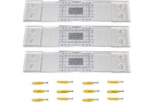 3 Sets Crack Monitoring Record, Acrylic Corner Tell-Tale Monitor for Measuring and Recording Lesions and Cracks in Flat Mason