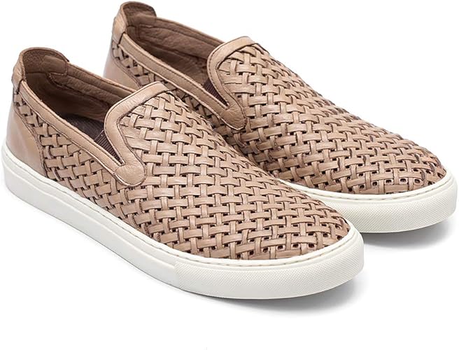 slip on bege masculino