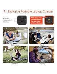 Cargador portátil de salida de CA (aprobado por la TSA), Jackery PowerBar 77Wh 20800mAh 85W (100 W máx.) Batería externa para portátil de viaje y batería externa para HP, notebooks, MacBook y otros ordenadores portátiles
