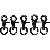 Mixiflor 5 Pack Trigger Snap Hooks, 2.65" Heavy Duty Lobster Claw Clasps Scissor Snaps, 316 Stainless Steel Lobster Claw Clips for Flag Pole, Dog Leash, Cage, Camera Straps, Key Chains