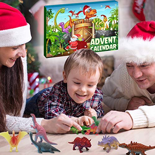 iZoeL Adventskalender Dino Dinosaurier Jungen Kinder 24 Überraschung Weihnachtskalender Geschenk für Kinder ab 4-12… – Bild 5