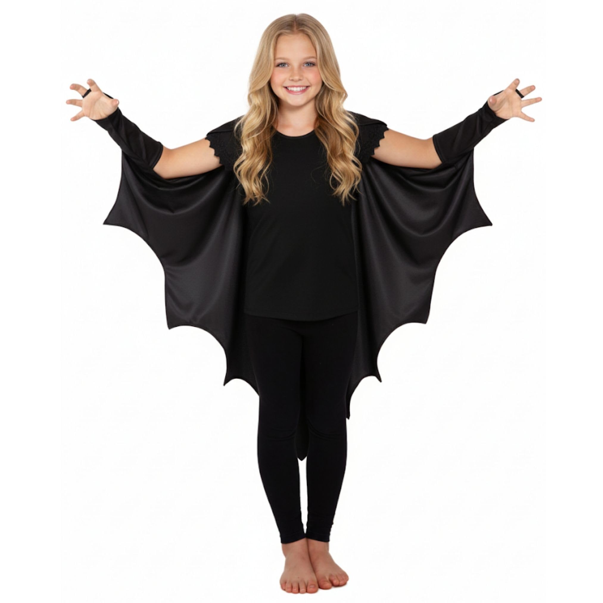 AKH® Unisex Kids Bat Cape | One Size | Kids Vampire Bat Cape Halloween Fancy Dress Costume | Halloween Fancy Dress Costume Accessory